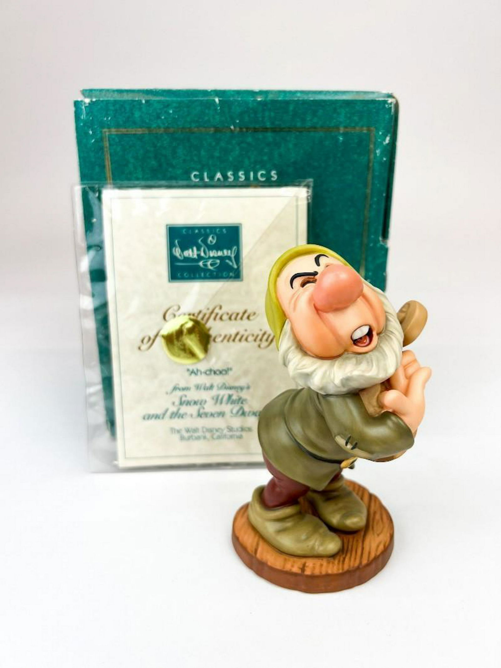 WDCC Disney Ah-choo! Sneezy Snow White Figure w/Box & COA (1 of 7)