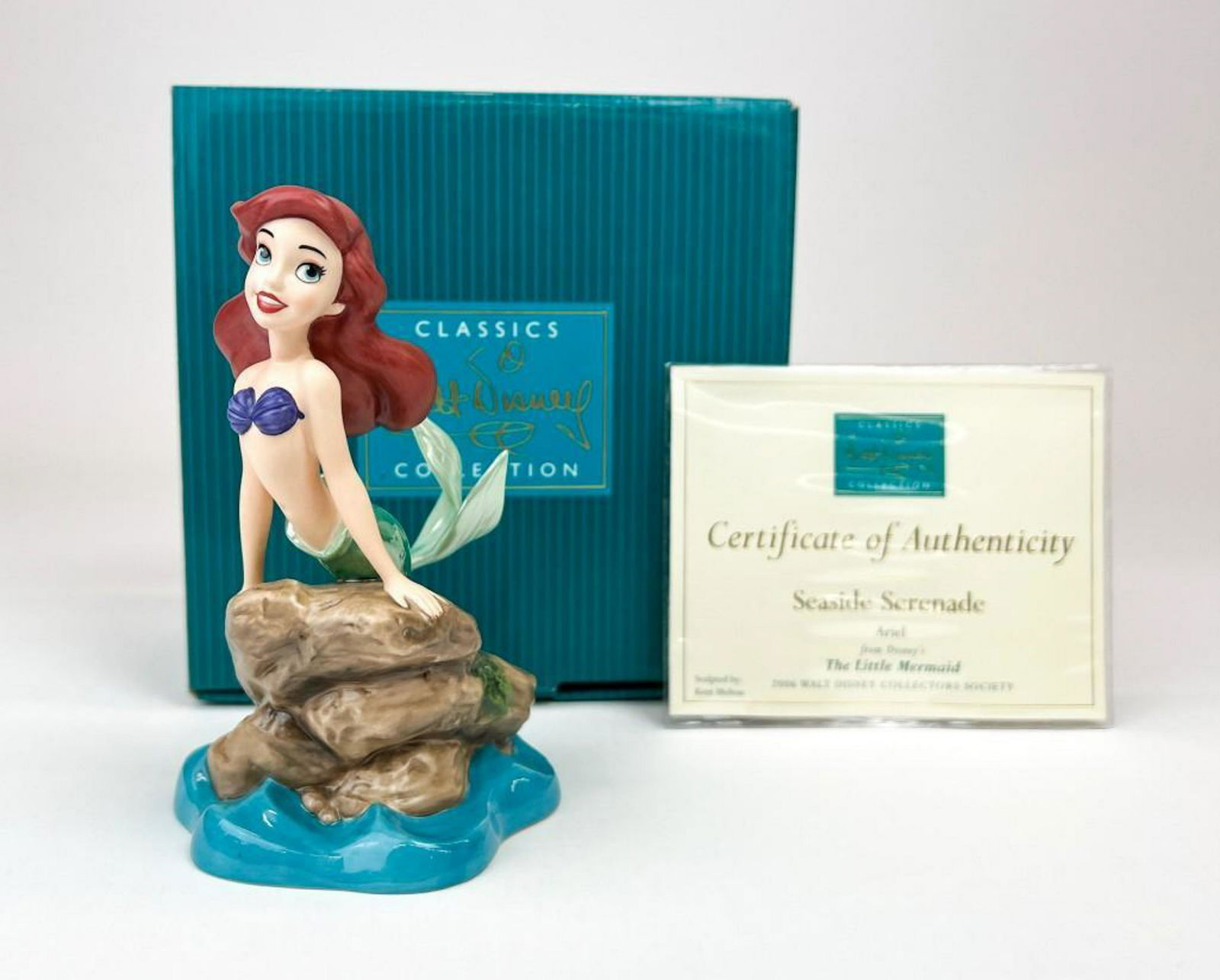 WDCC Disney Seaside Serenade Ariel Figure w/ Box & COA (1 of 8)