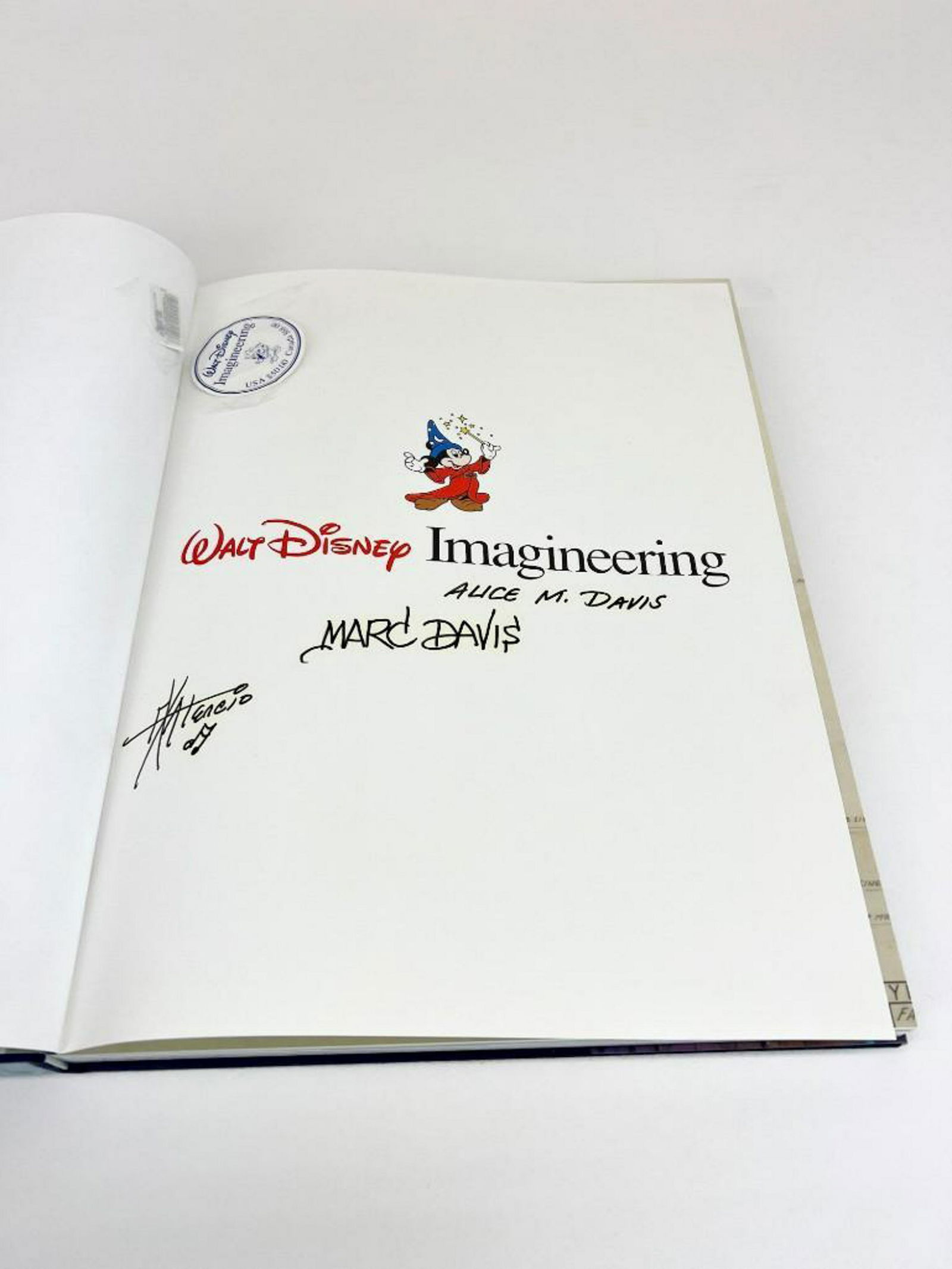 Signed Disney Imagineering 1st Edition Hardcover Book Marc Davis (1 of 8)