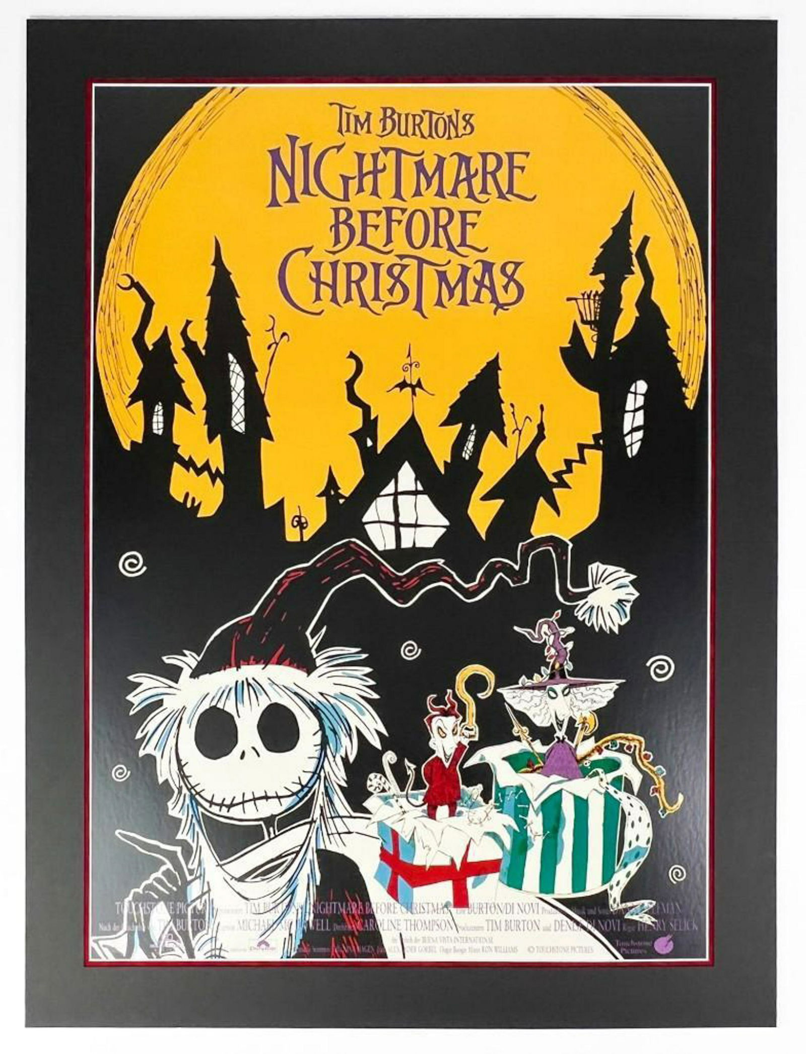Vintage German Disney Nightmare Before Christmas Poster (1 of 9)