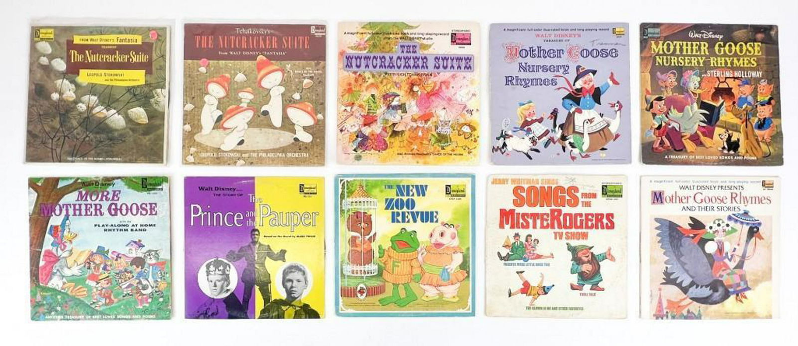 Lot of 10 Vintage Assorted Disney Records (1 of 7)