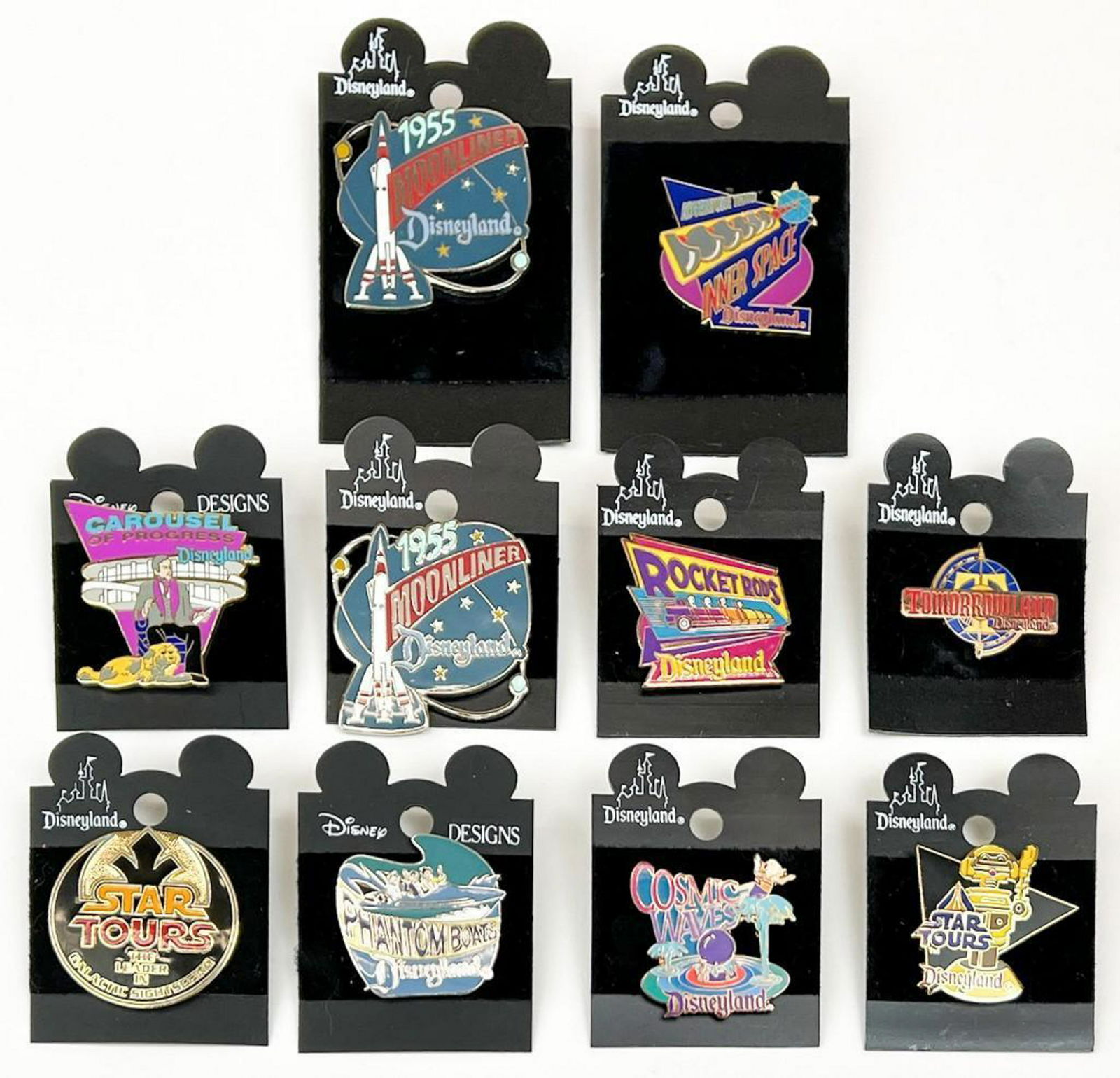 Lot of 10 Assorted Tomorrowland Disneyland Enamel Pins (1 of 11)