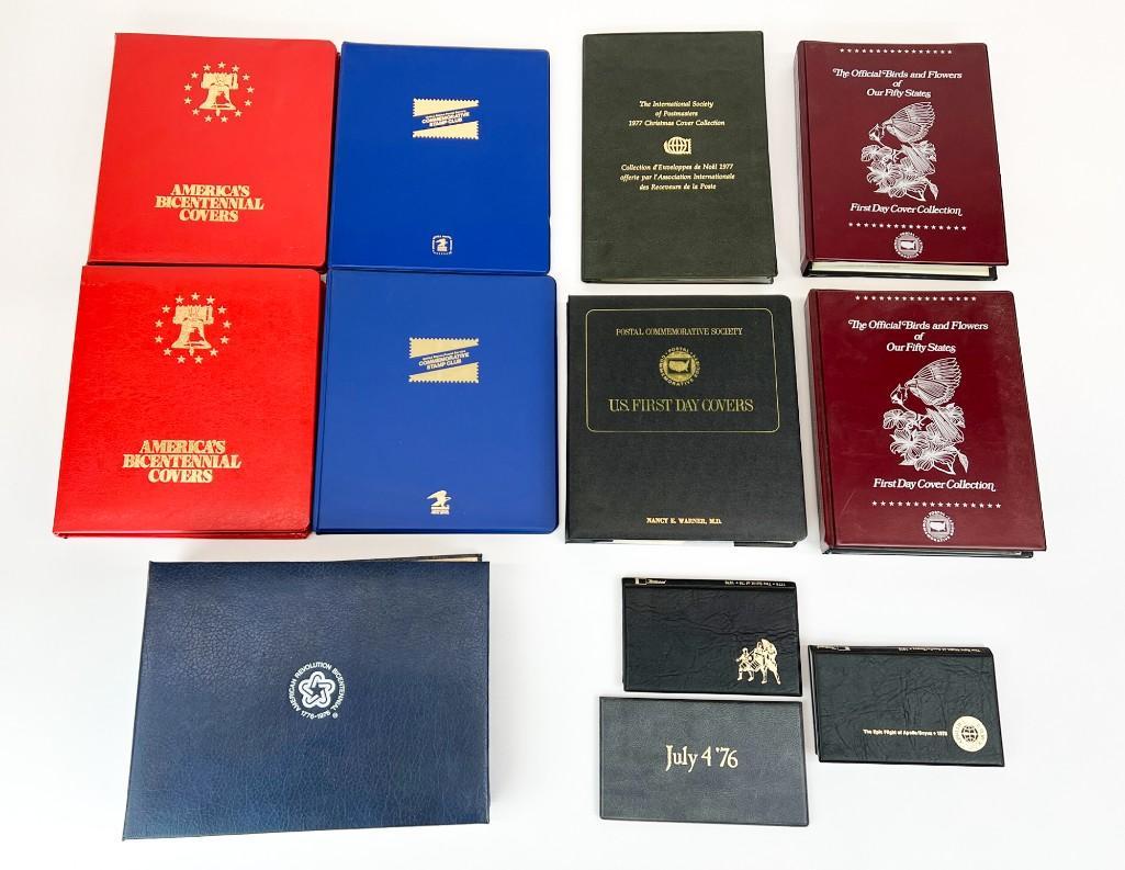 Group of 12 Assorted Philatelic Commemorative Stamp Binders (1 of 17)