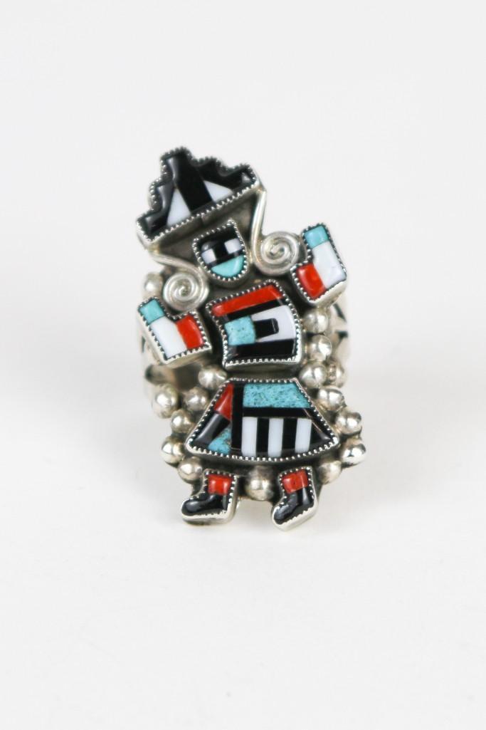 Zuni Rainbow Man Sterling Silver Ring (1 of 5)