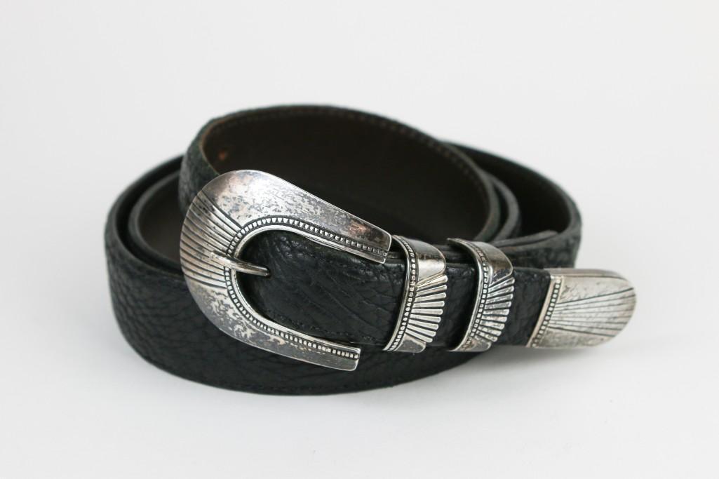 Jennifer Curtis Navajo Sterling Silver Belt Buckle (1 of 10)