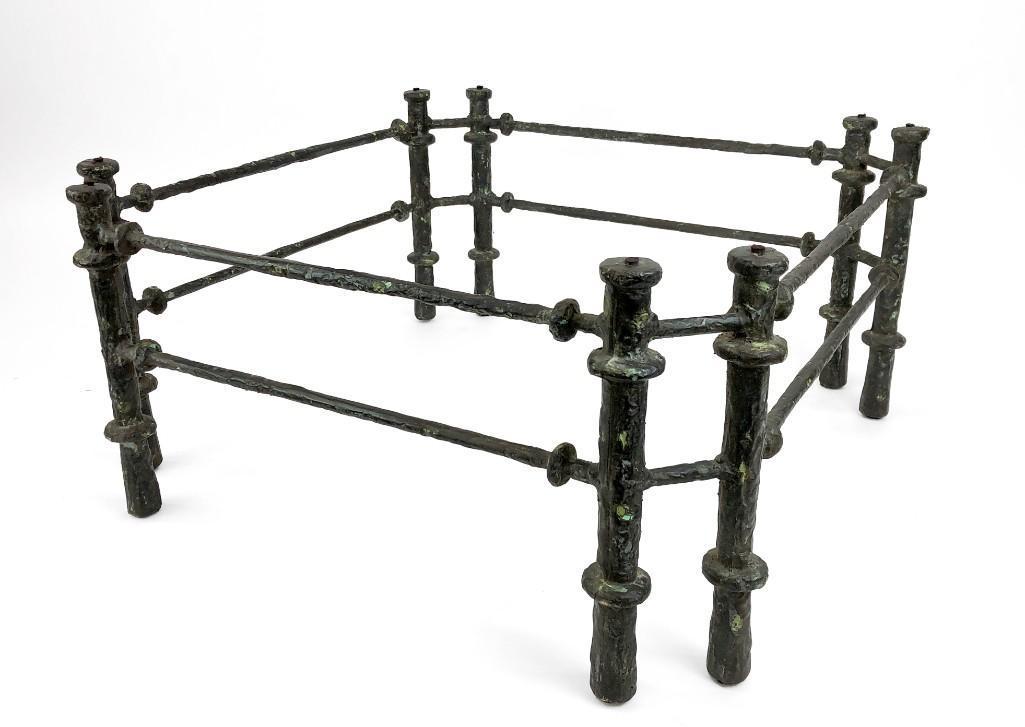 Cast Aluminum w/ Bronze Painted Finish Coffee or Cocktail Table Base (1 of 11)