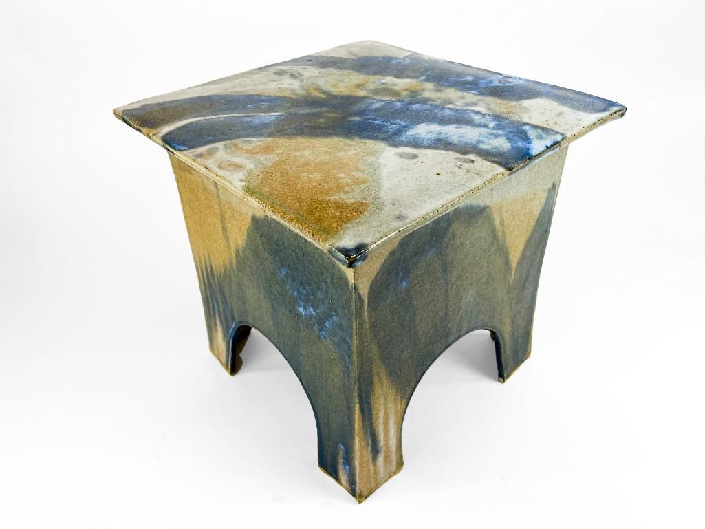 Eric O'Leary Studio Pottery Glazed Slab Side Table (1 of 10)