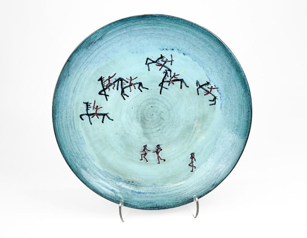 Beatrice Wood (1893-1998) Studio Ceramic Charger Platter 1944 (1 of 11)