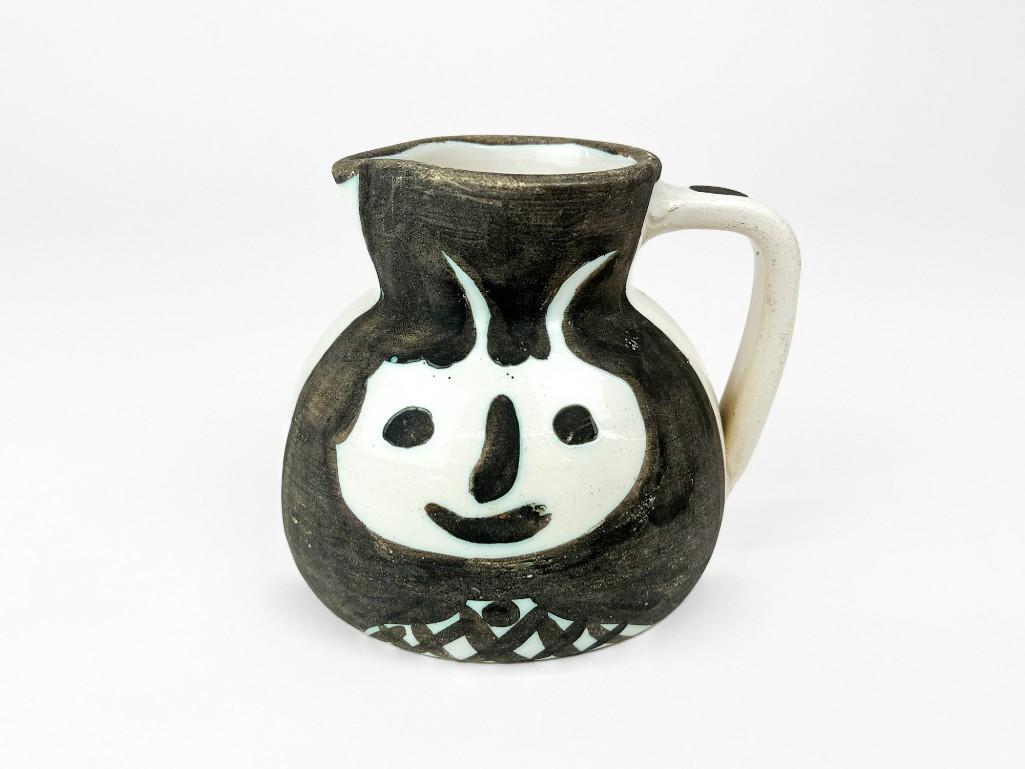 Pablo Picasso (1881-1973) Ceramic Pitcher Madoura Tetes 1956 (1 of 10)