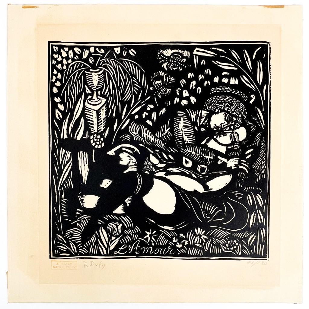 Raoul Dufy (1877-1953) Signed Woodblock Print L'Amour 83/220 (1 of 10)
