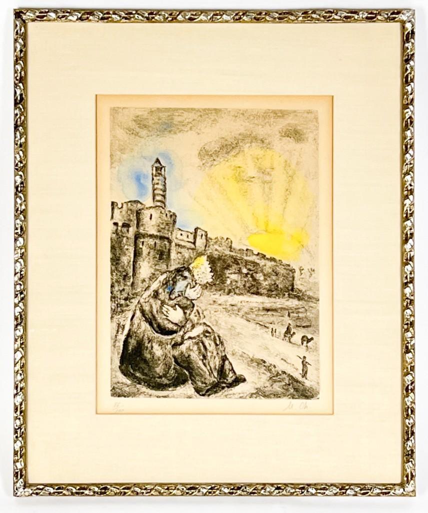 Marc Chagall (1887-1985) Signed Lithograph 86/100 David Mourning Absolom (1 of 9)