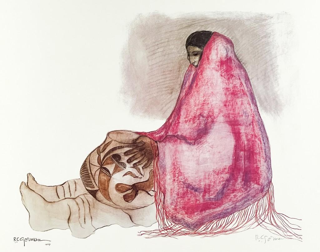 RC Gorman (1932-2005) Print 1977 (1 of 7)