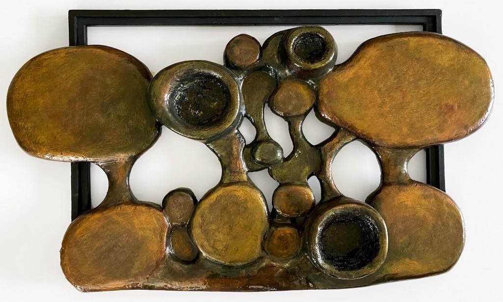 Frank Woelfel (California, 1925-2008) Signed Painted Styrofoam Wall Hanging Sculpture (1 of 12)