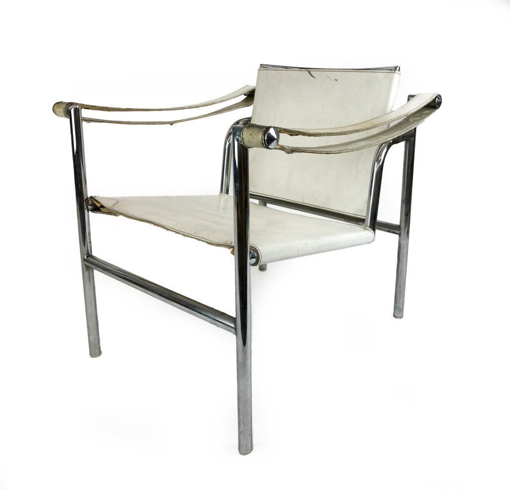 LC1 Fauteuil A Dossier Basculant Armchair, Charlotte Perriand As Is (1 of 13)