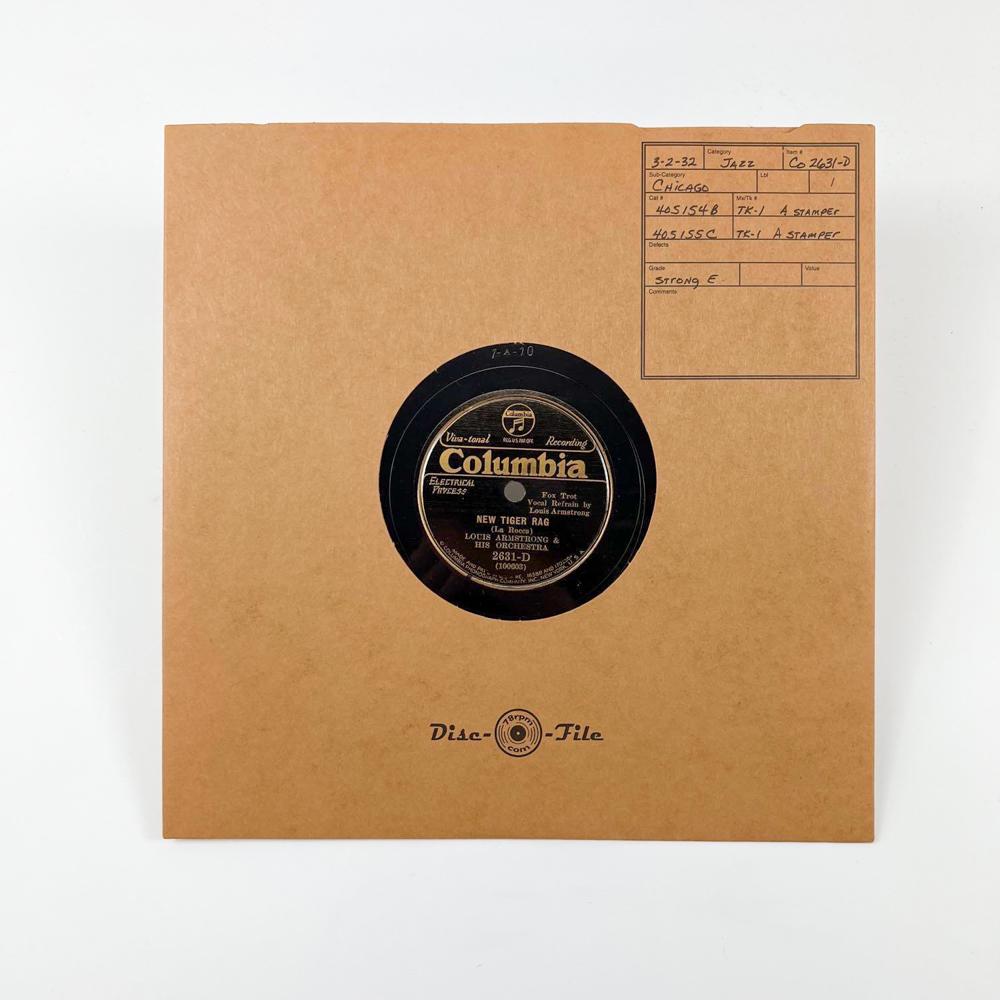Co 2631-D Louis Armstrong & His Orchestra - New Tiger Rag (A) / Love, You Funny Thing! (B) (1 of 2)