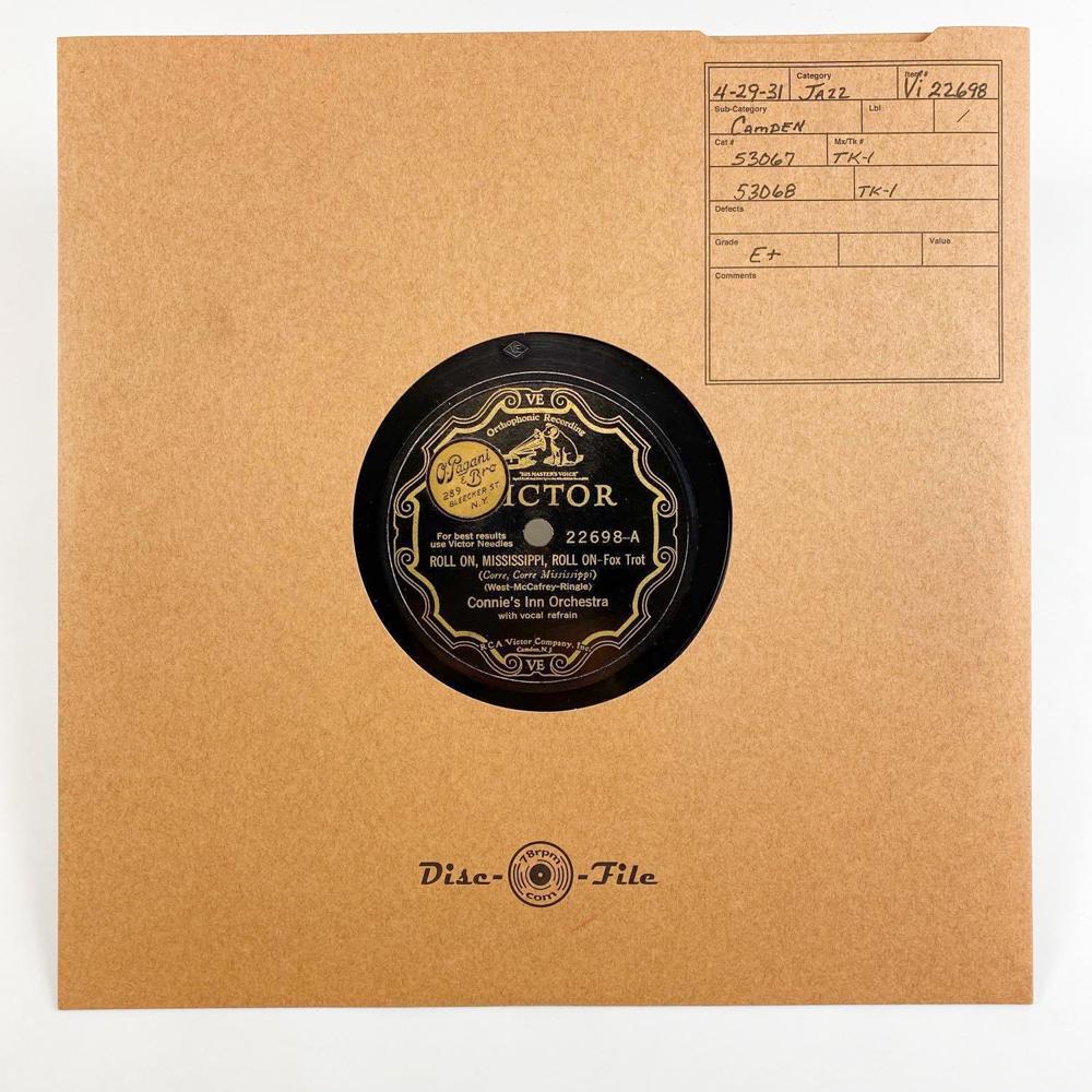 Vi 22698 Connie's Inn Orchestra - Roll On, Mississippi, Roll On- Fox Trot(A) / Moan, You Moaners(B) (1 of 2)