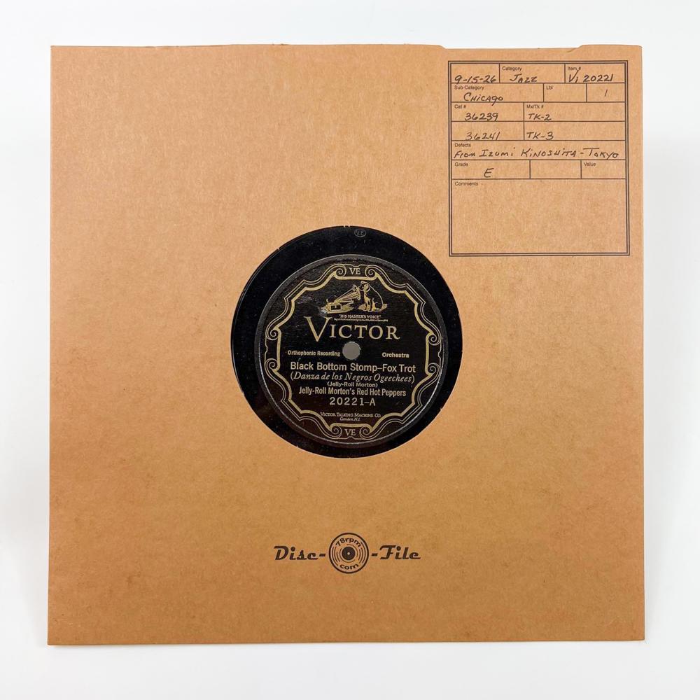 Vi 20221 Jelly Roll Morton's Red Hot Peppers - Black Bottom Stomp - Fox Trot (A) / The Chant - Fox (1 of 2)