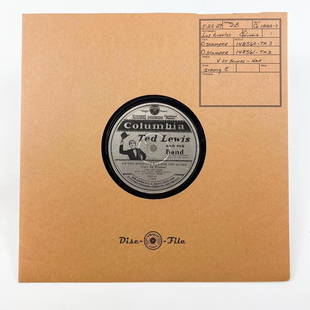 Co 1882-D Ted Lewis And His Band - I'm The Medicine Man For The Blues (A) / Wouldn't It Be: Co 1882-D Ted Lewis And His Band - I'm The Medicine Man For The Blues (A) / Wouldn't It Be Wonderful? (B). This record is part of a 800+ piece single-owner collection from a Los Angeles estate.We beli
