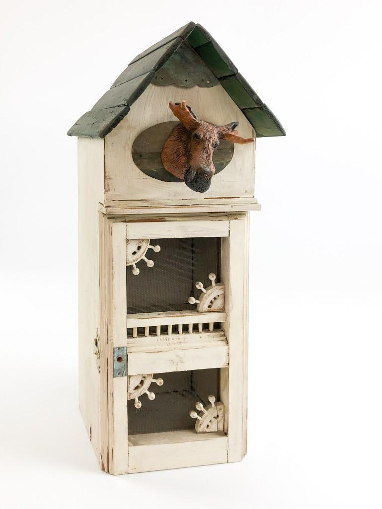 Matthew Lee Gotwols Birdhouse w/ Moose Head and Screen Door (1 of 11)