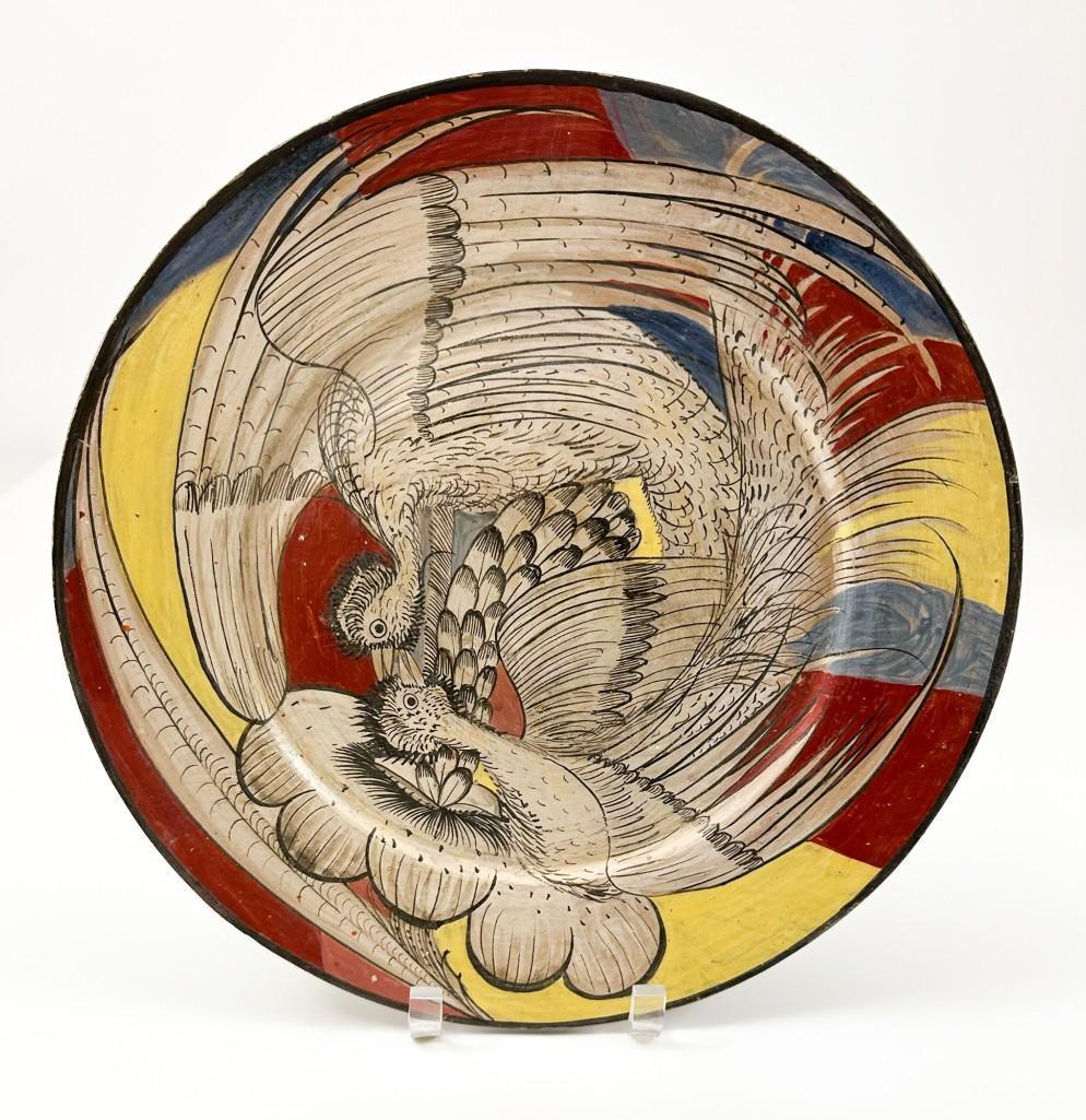 Vintage Mexican Ceramic Platter Charger (1 of 3)