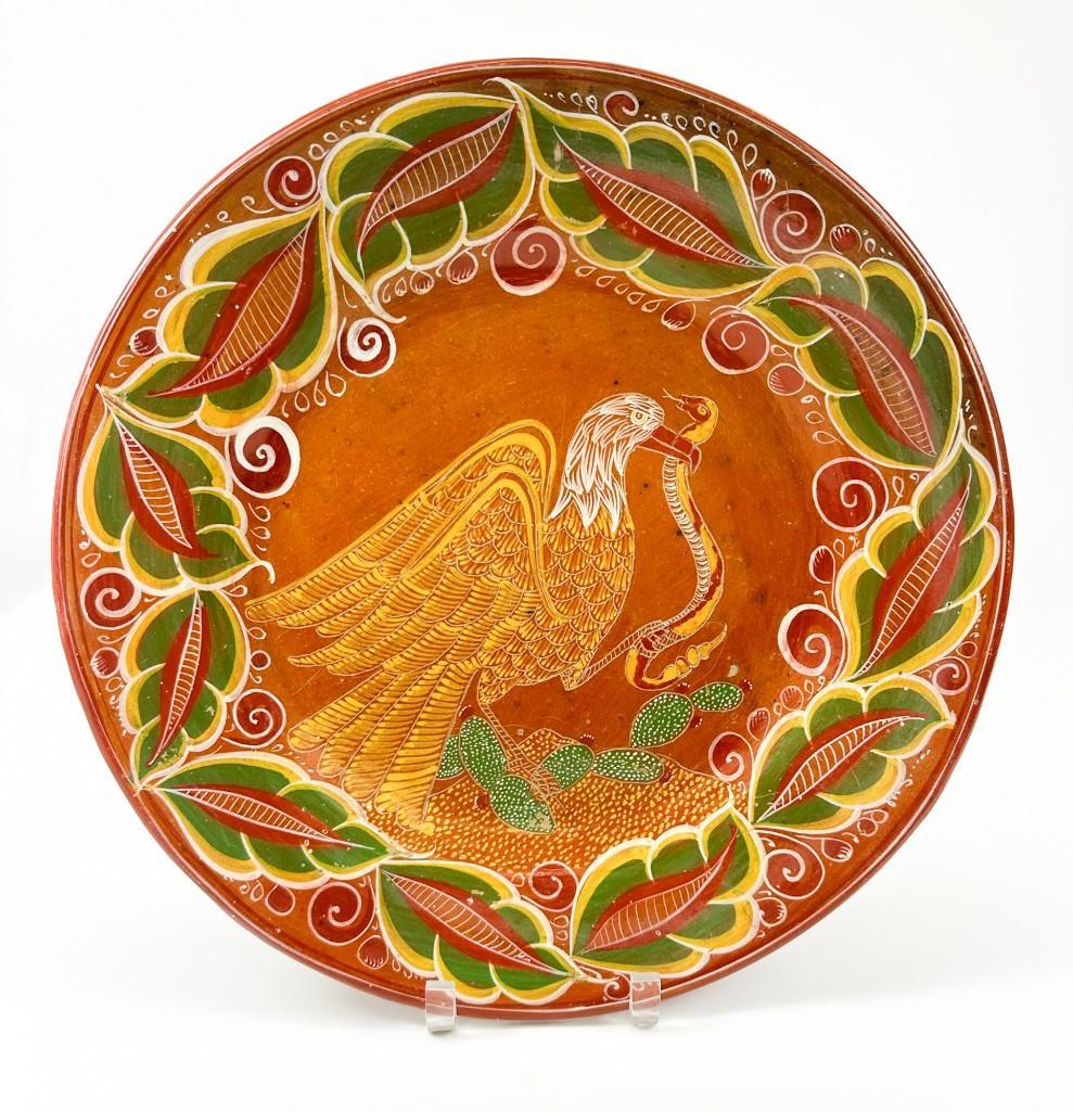 Vintage Mexican Ceramic Platter Signed J Zuniga Mexico (1 of 6)