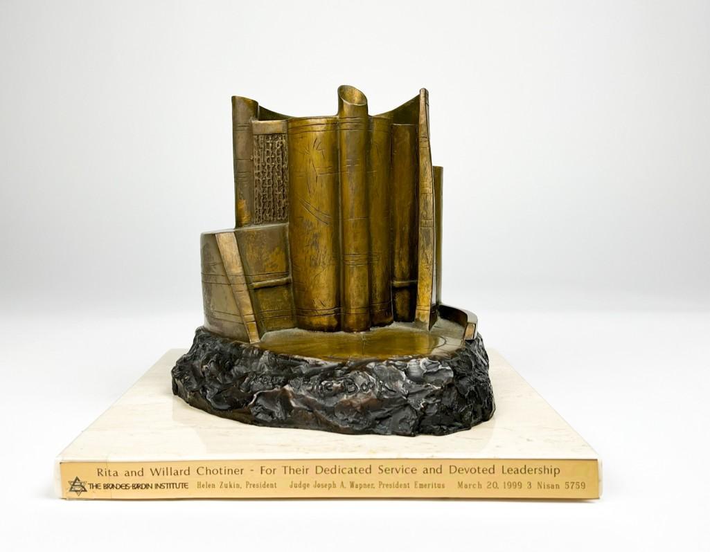 Charna Rickey (1923-2000) Signed Bronze House of Books (1 of 7)