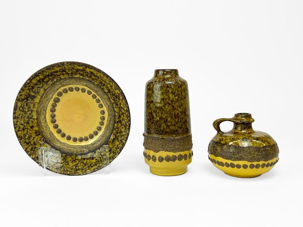 Group of 3 VEB Haldensleben East Germany Ceramic Pottery (1 of 17)