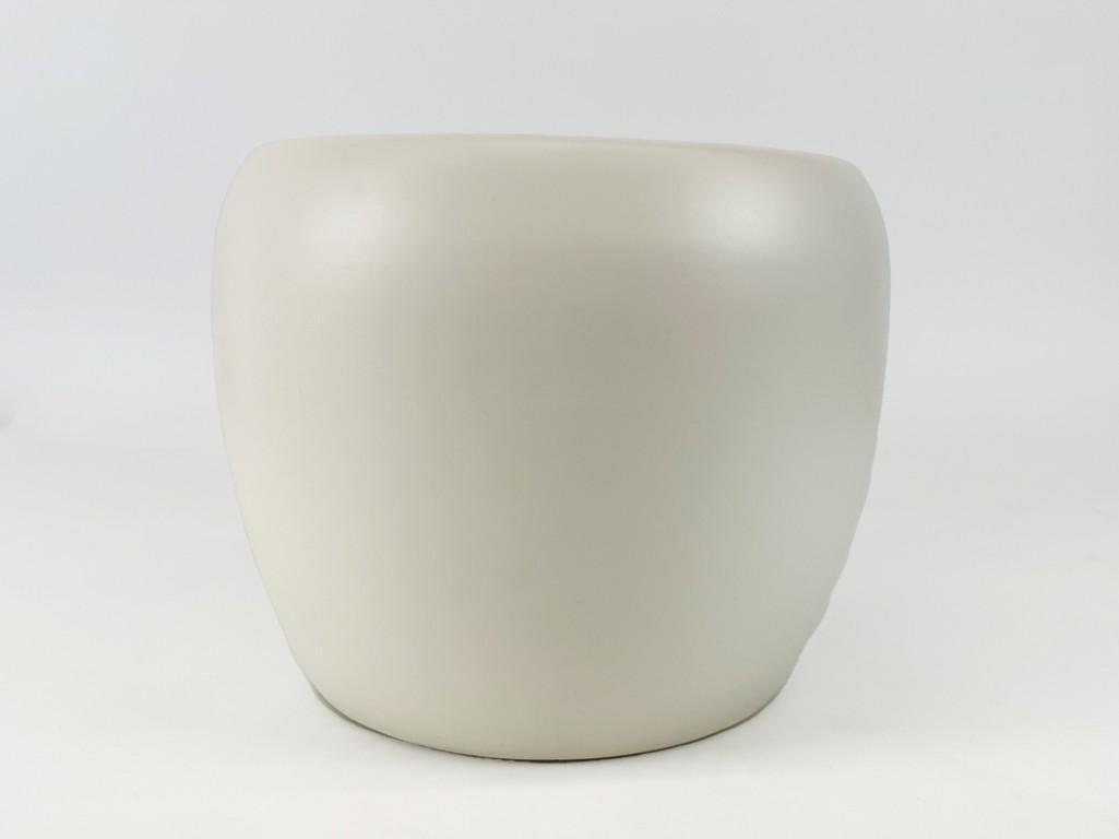 Vintage Gainey Ceramics Matte White Architectural Ceramic Planter (1 of 16)