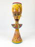 Monumental Dan and Joi LaChaussee Hand Blown Glass Figural Vase