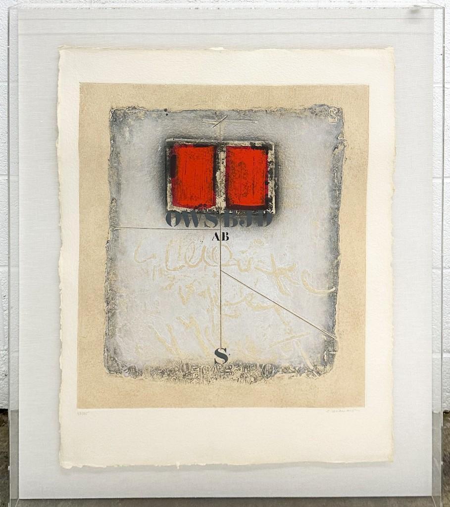 James Coignard (French, 1925-2008) Mixed Media Print on Paper (1 of 5)