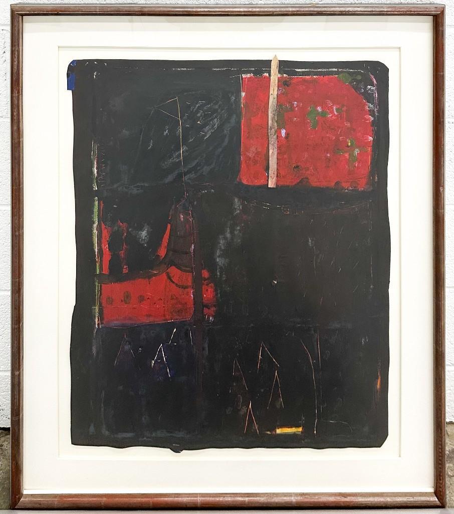 Tom Ortega (b. 1961) Mixed Media Collage on Paper (1 of 4)