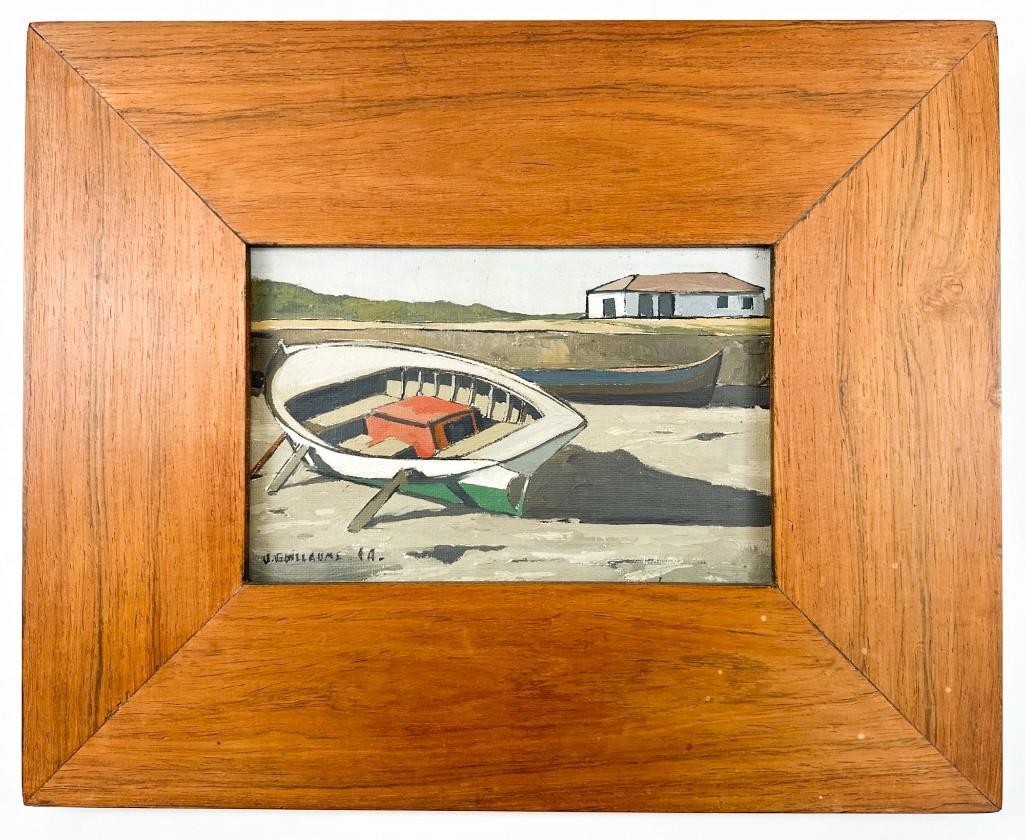 Artist Unknown Painting On Canvas Boat At Cabo Frio (1 of 5)