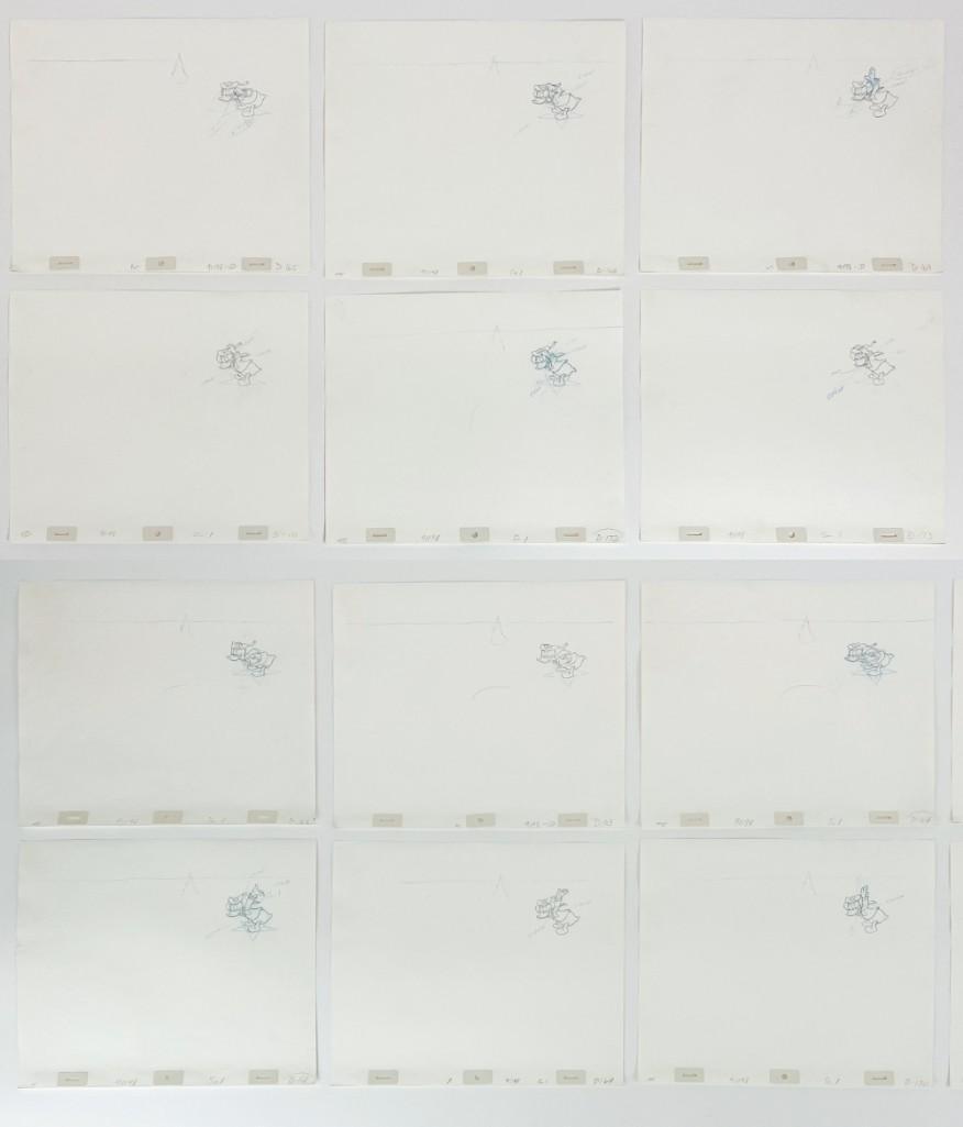 Lot of 12 Original Disney Donald Duck Production Drawings (1 of 15)