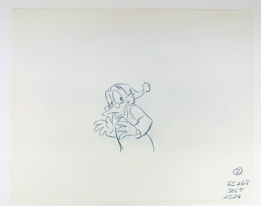 Original Mickey's Christmas Carol (1983) Scrooge McDuck Concept Drawing (1 of 2)