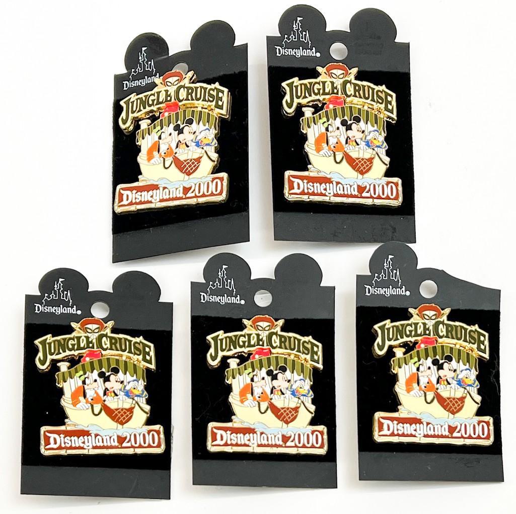 Lot of 5 Jungle Cruise 2000 Disneyland Enamel Pins (1 of 6)