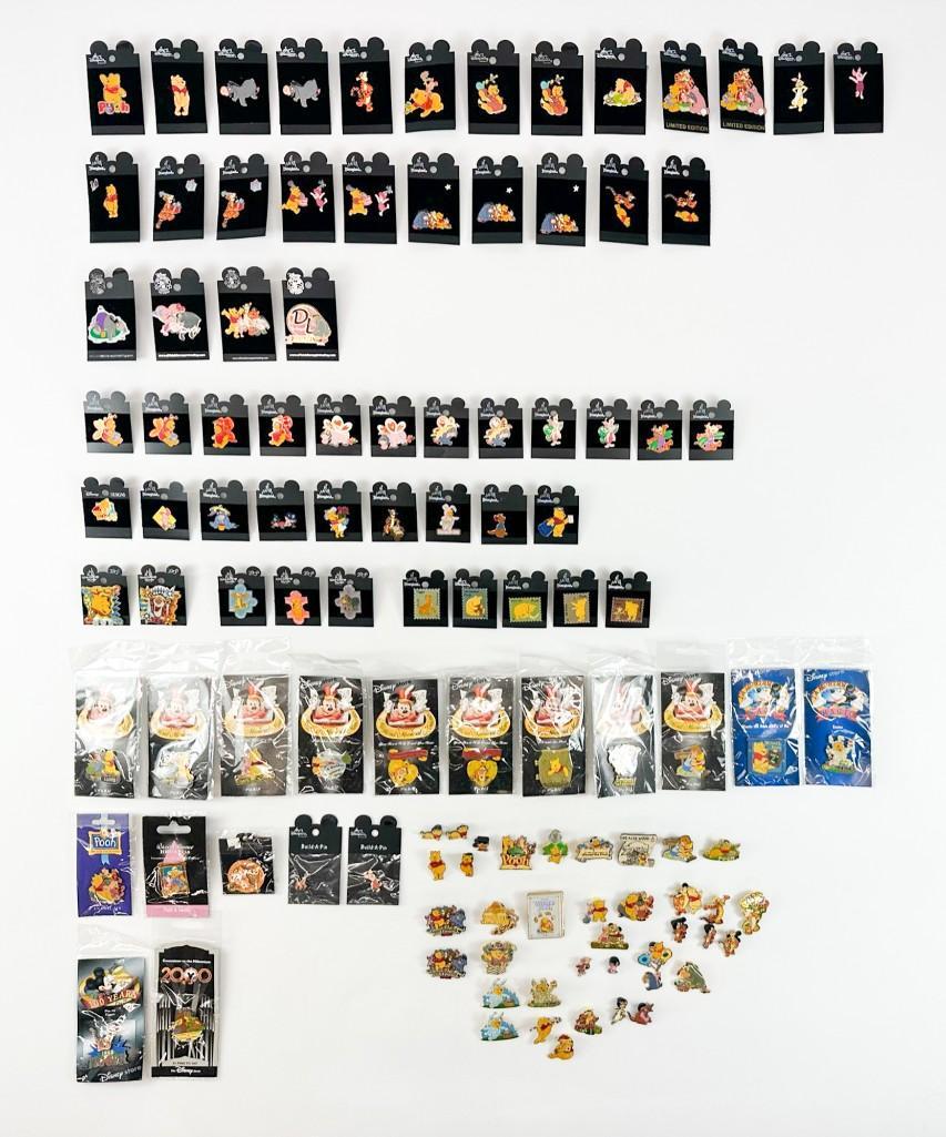 LOT OF 123 WINNIE THE POOH PINS Lot of 123 Disney Enamel Pins Eeyore Piglet Tigger Rabbit Roo (1 of 17)