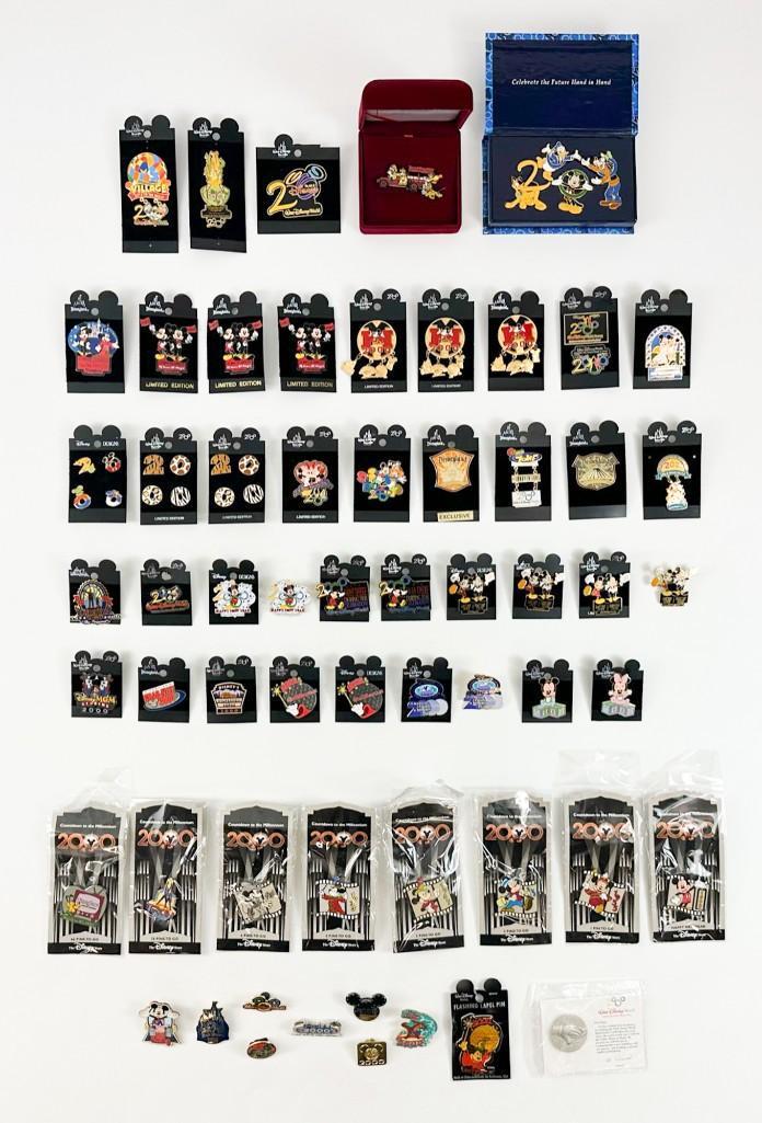 Lot of 62 Disney Enamel Pins Millennium 2000 (1 of 20)
