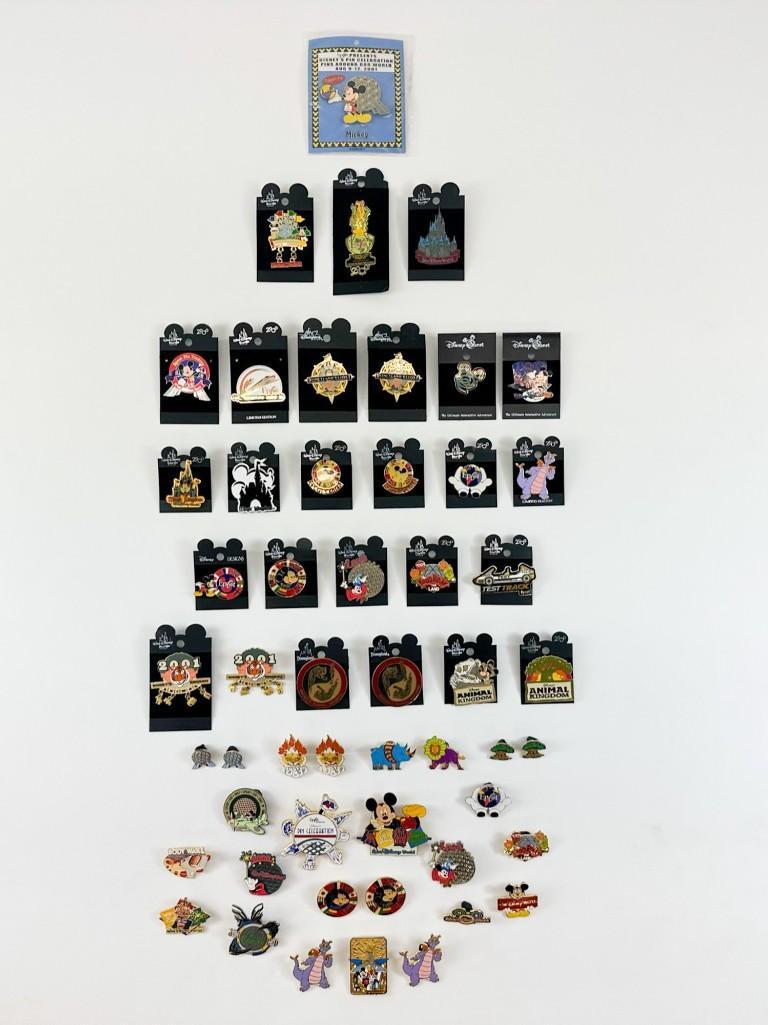 Lot of 52 Enamel Pins Epcot Walt Disney World Disneys Animal Kingdom (1 of 12)