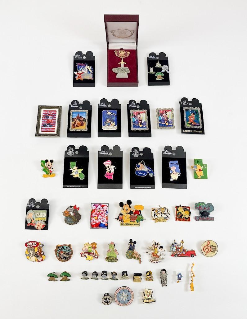 Lot of 47 Disney Enamel Pins Sword In The Stone Pin Set Mary Poppins Walt Disney World State Pins (1 of 7)