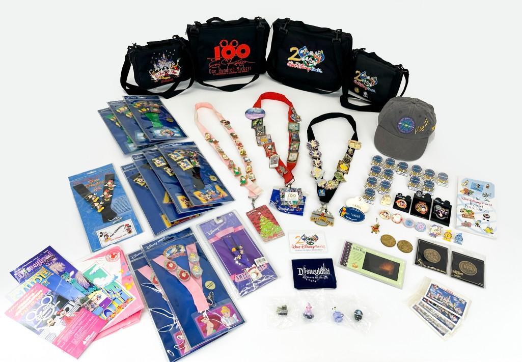 Lot of 105 Pin Collecting Lanyards Pin Bags Park Maps Tokyo Disneyland (1 of 7)