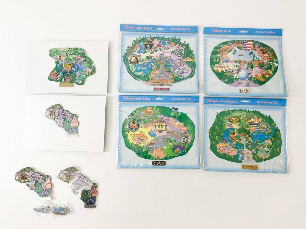 Lot of 9 Disney Enamel Pins Walt Disney World Cast Exclusive Atlas Series Animal Kingdom PLUS: Lot of 9 Disney Enamel Pins Walt Disney World Cast Exclusive Atlas Series Animal Kingdom MGM Studios Marketplace Pleasure Island Pin Collectors Map. Walt Disney World Cast exclusive Atlas Series MGM S