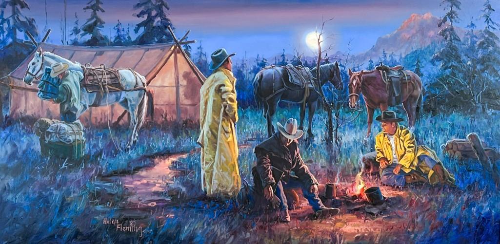 Hulan William Fleming (b. 1933) Oil on Canvas (1 of 11)