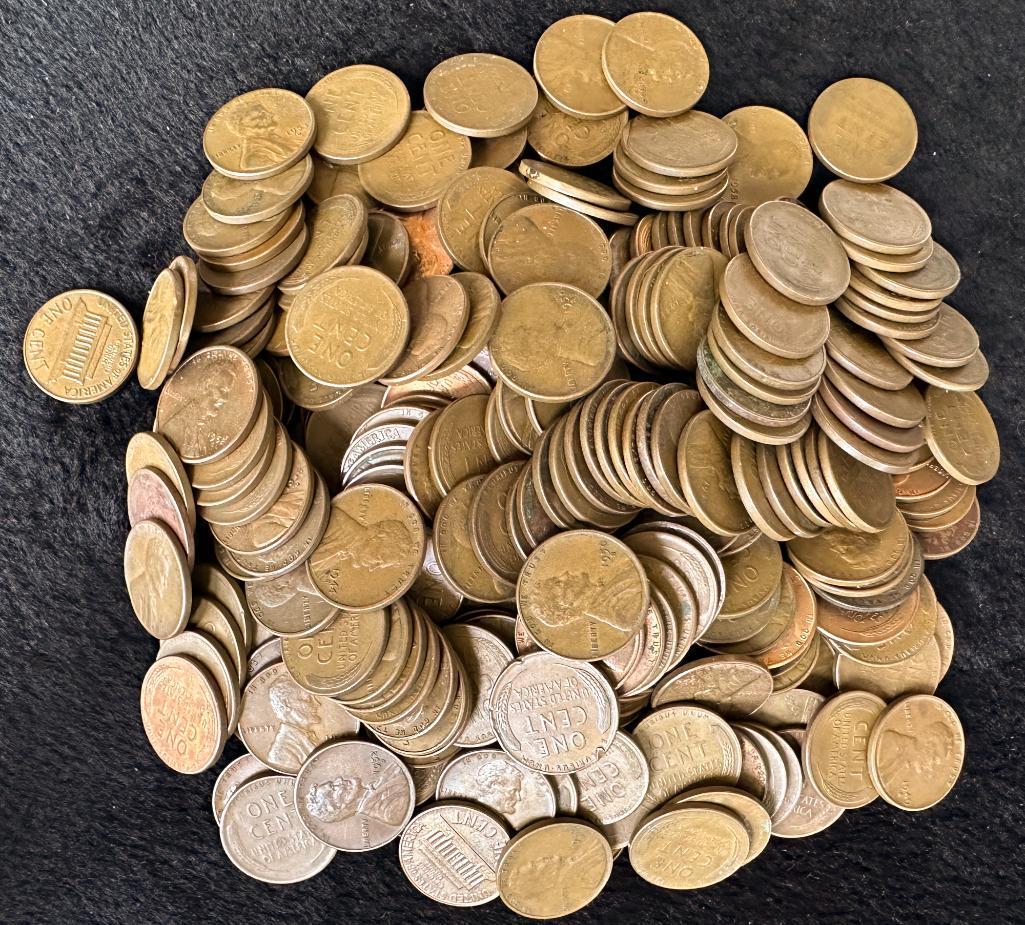 300 Wheat Pennies Assorted Dates US Coins (1 of 1)