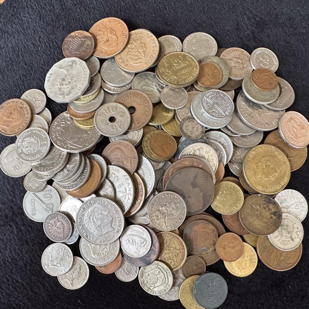 1 lb 12 oz Bag of Vintage Foreign Coins (1 of 6)
