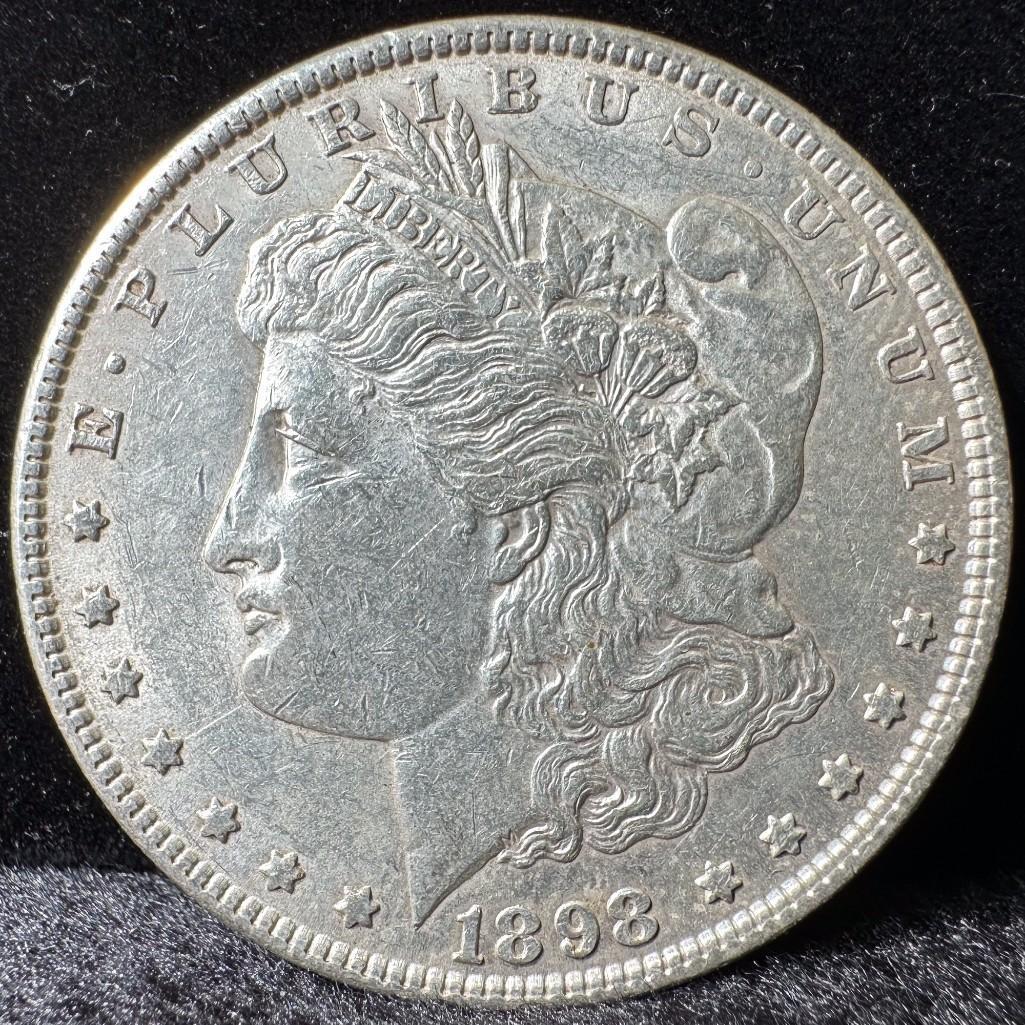 1898 Morgan Dollar US Coin 90% Silver (1 of 2)