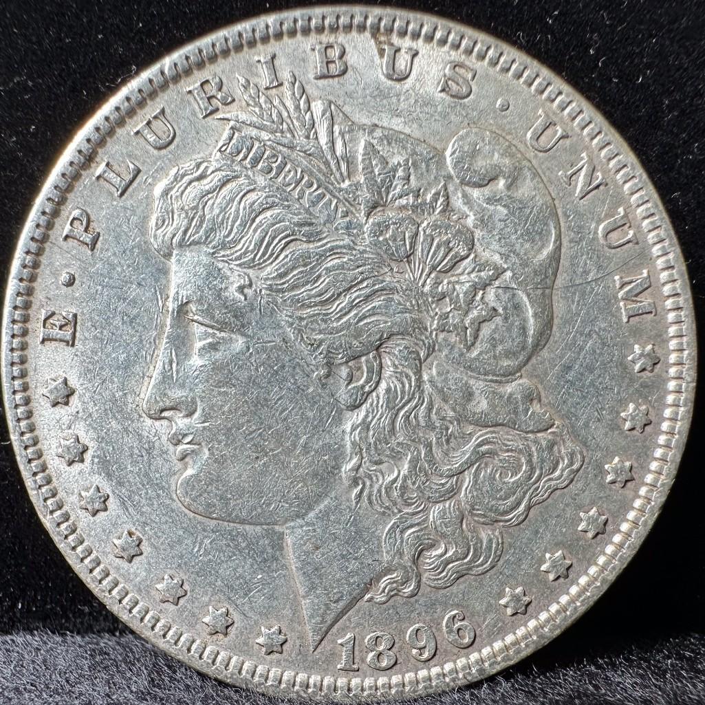 1896 Morgan Dollar US Coin 90% Silver (1 of 2)