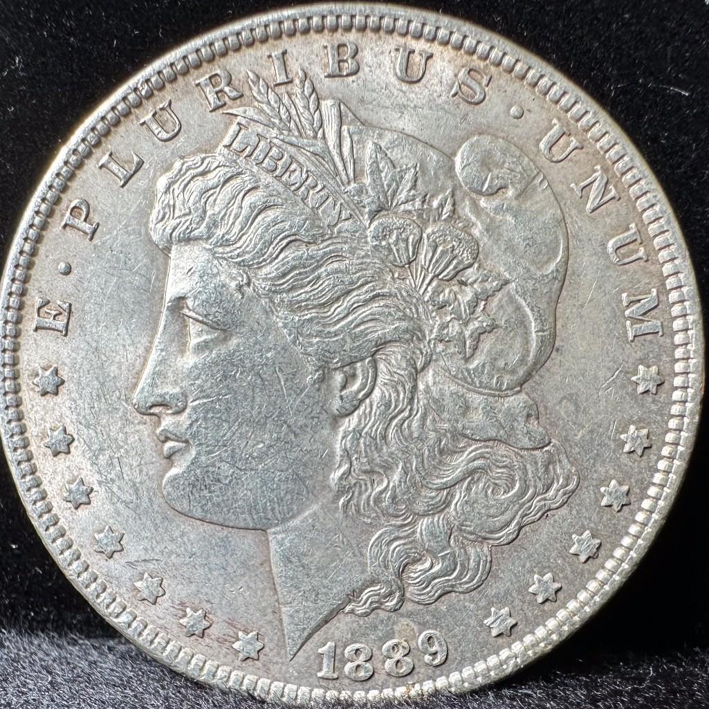 1889 Morgan Dollar US Coin 90% Silver (1 of 2)