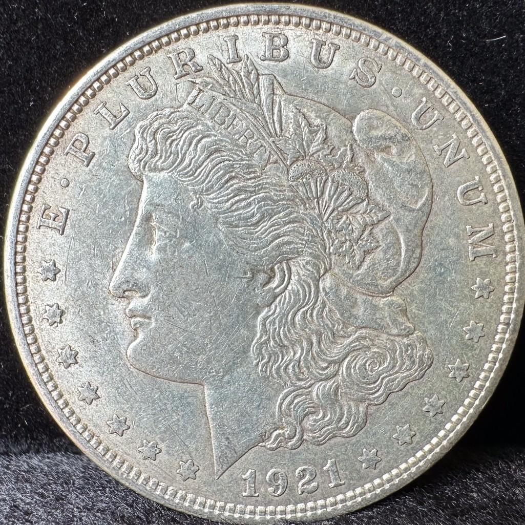 1921-D Morgan Dollar US Coin 90% Silver (1 of 2)