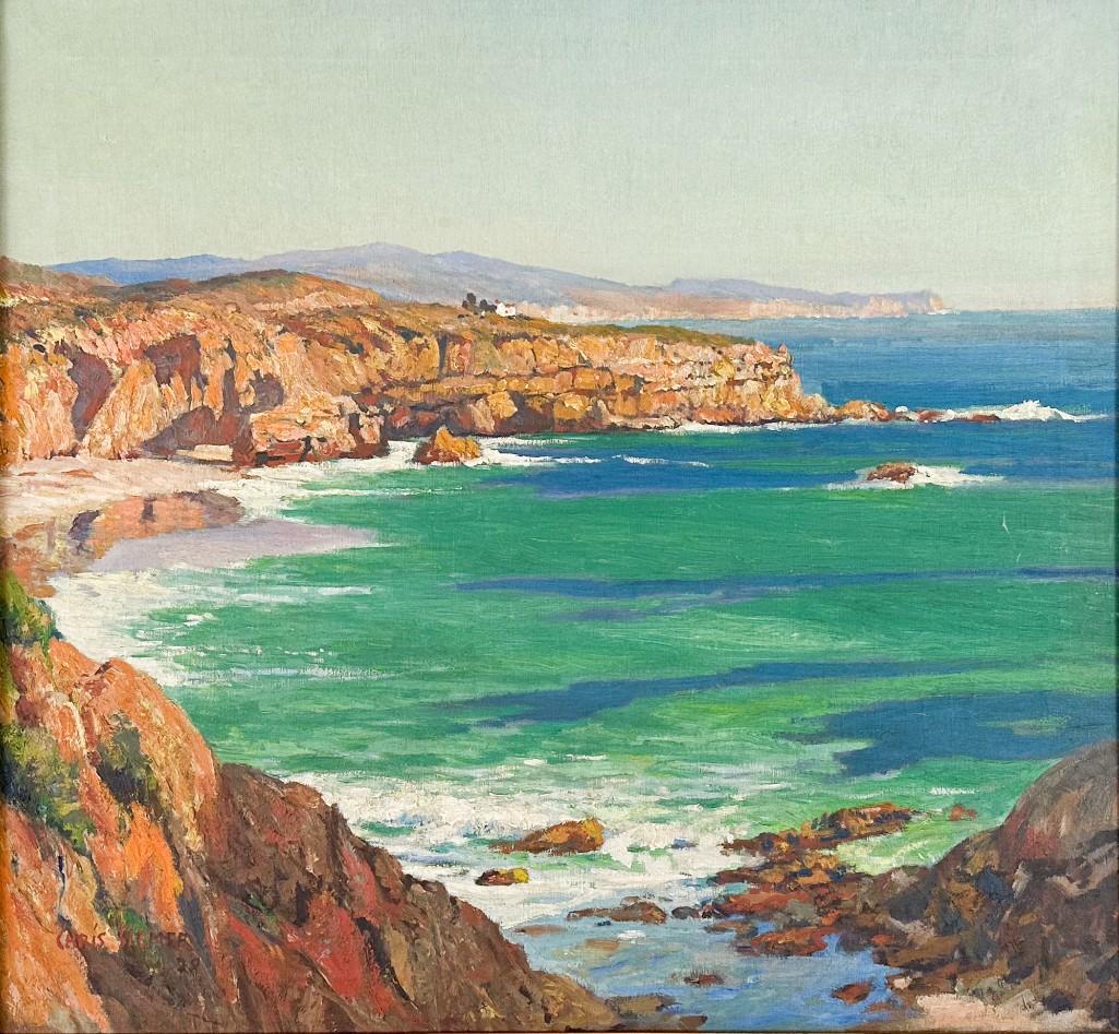 Christian Emil (Chris) Siemer (1874-1940) Oil on Canvas, Seascape with Lighthouse on Anacapa Island (1 of 6)
