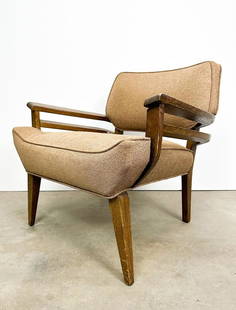 Paul Laszlo (1900-1993) Lounge Chair: Approx. 26 in. H x 26 in. W x 26 in. D. Weight 21 lbs.